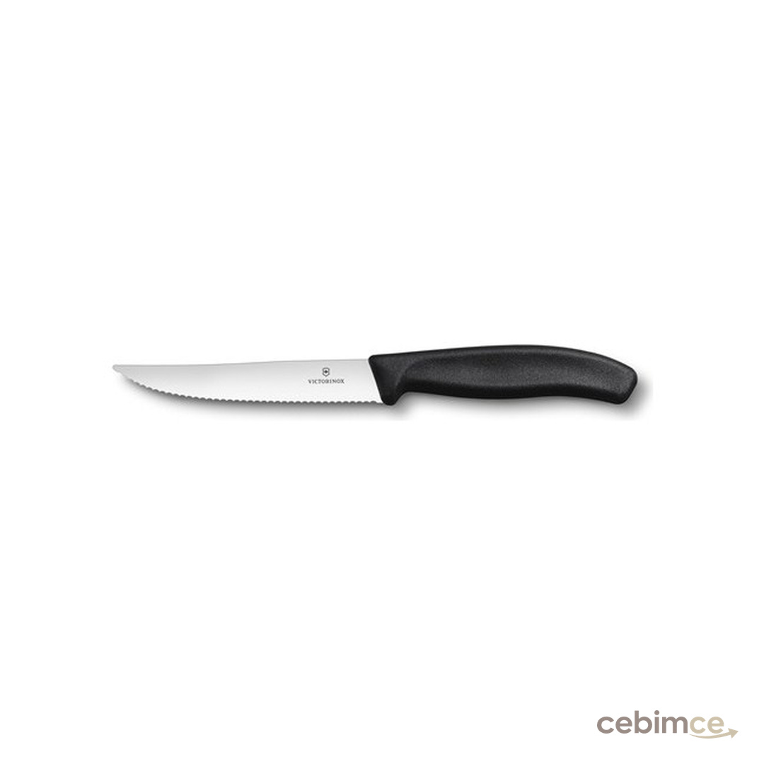 Victorinox 6.7933.12 12cm Siyah Tırtıklı Biftek Bıçağı