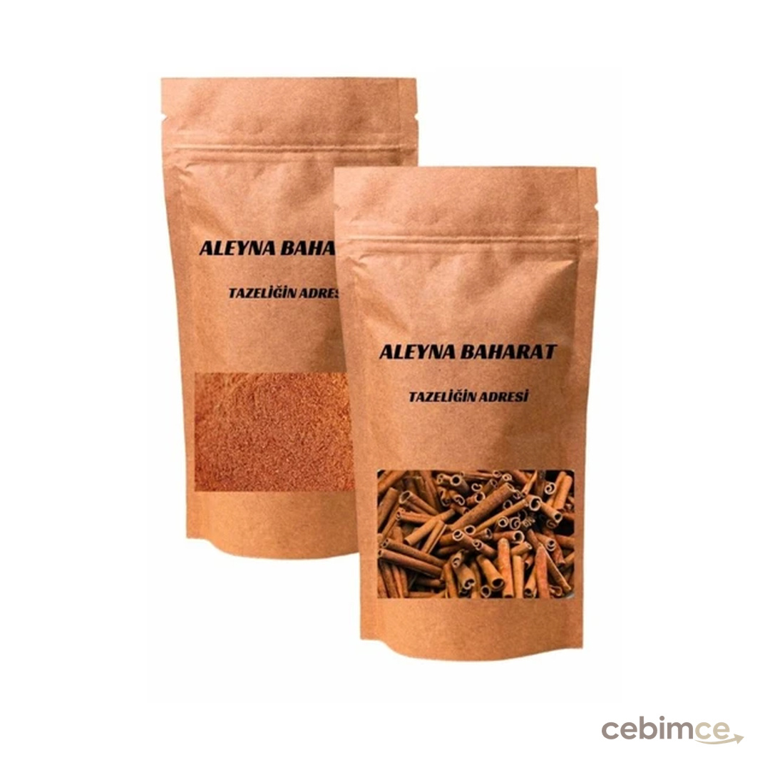 aleyna baharat Seylan Tarçın 250 Gr + Seylan Tarçın Toz 250 Gr - Seylon Tarçın Seti