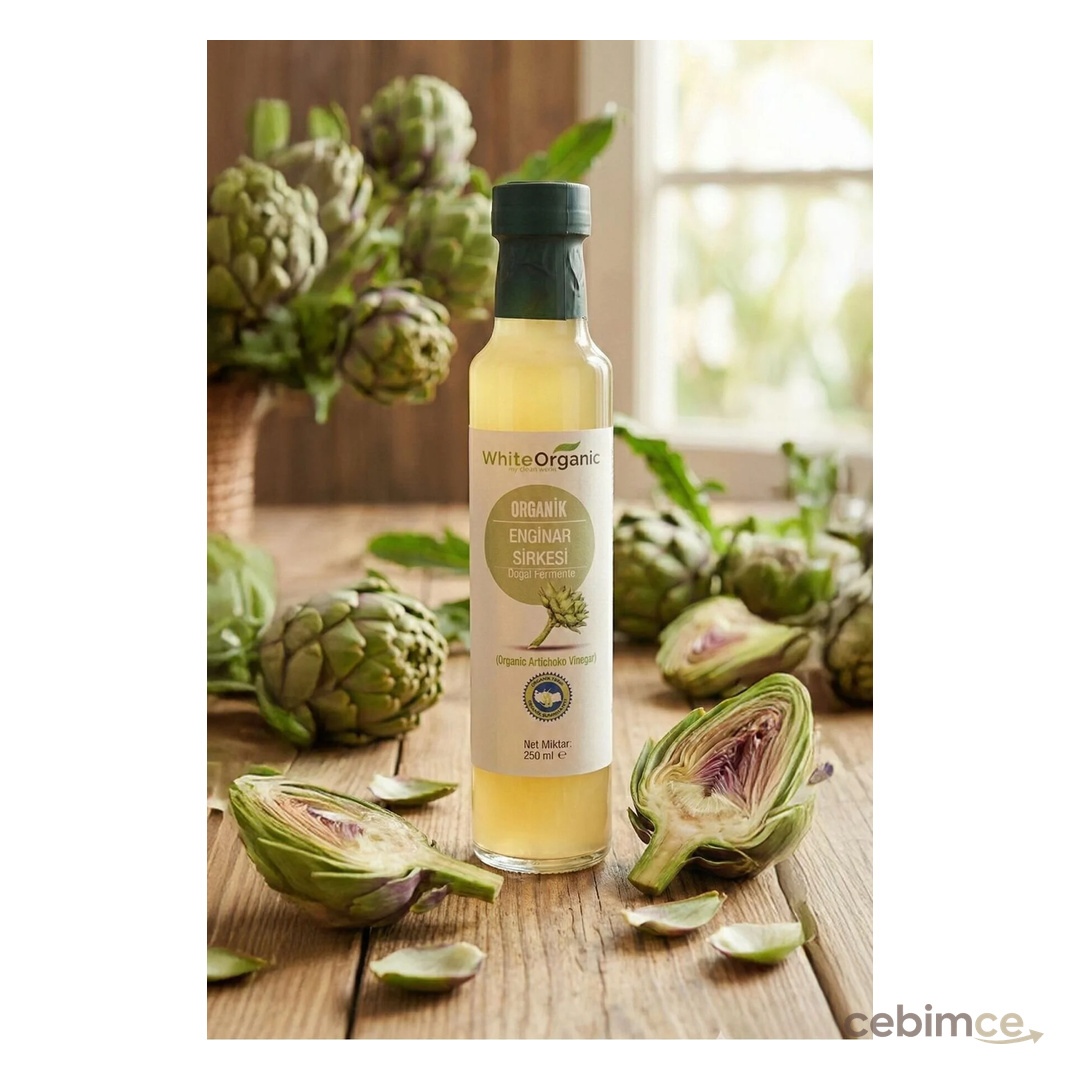 White Organic Organik Enginar Sirkesi 250ml (PESTİSİT ANALİZLİ)
