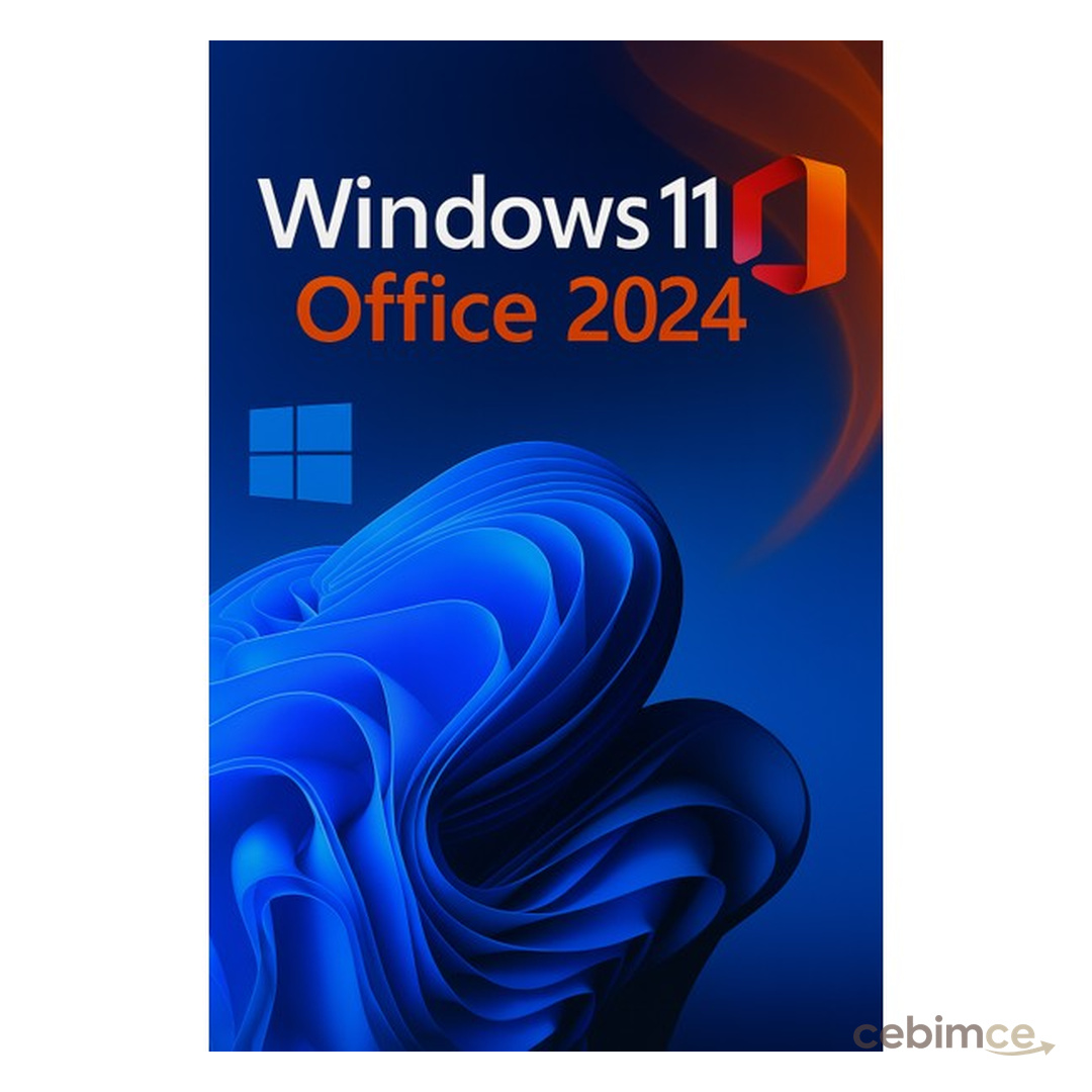 Microsoft Windows 11 Pro Key + Microsoft Office 2024 Dijital Lisans – Süresiz Kullanım - 2025 Ürün Anahtarı