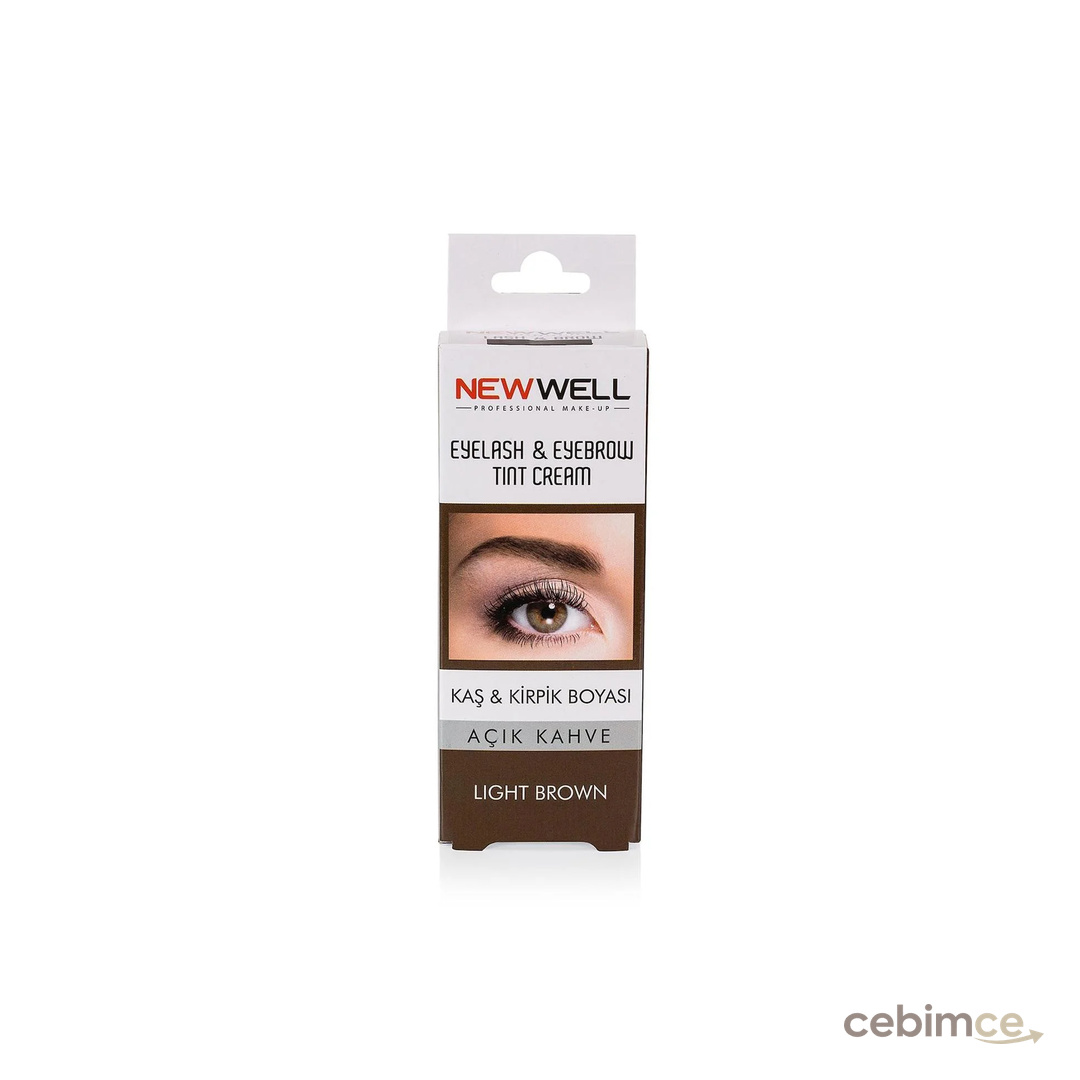 New Well Derma Kaş ve Kirpik Boyası Açık Kahve