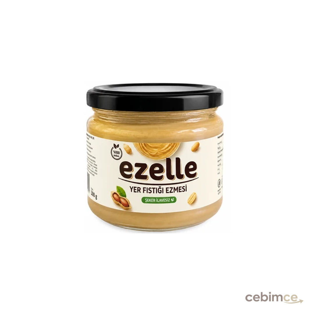 Ezelle  Yer Fıstığı Ezmesi Şekersiz 300 gr.