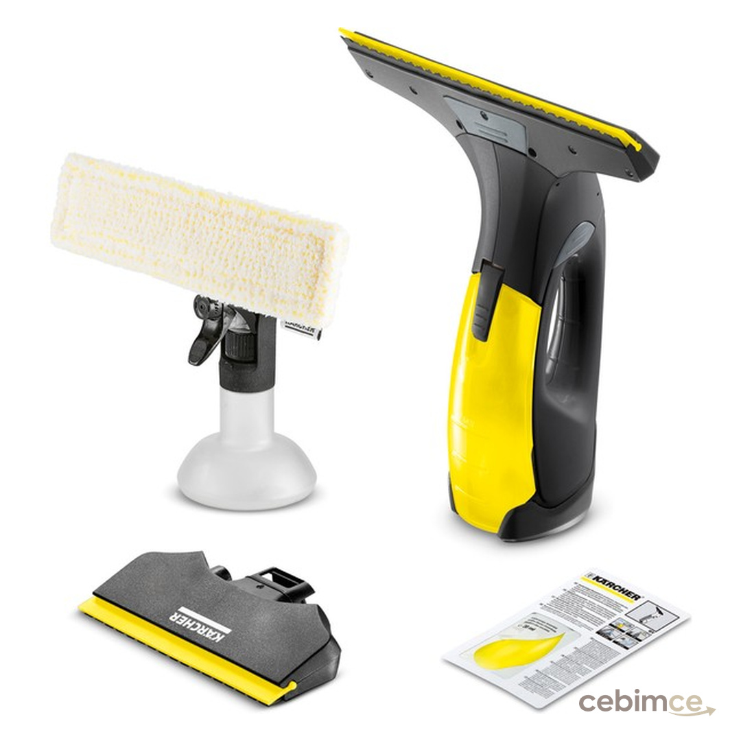Karcher WV2 Black Edition Şarjlı Cam Temizleyici 35 Dakika Çalışma Süresi Ergonomik Tasarım