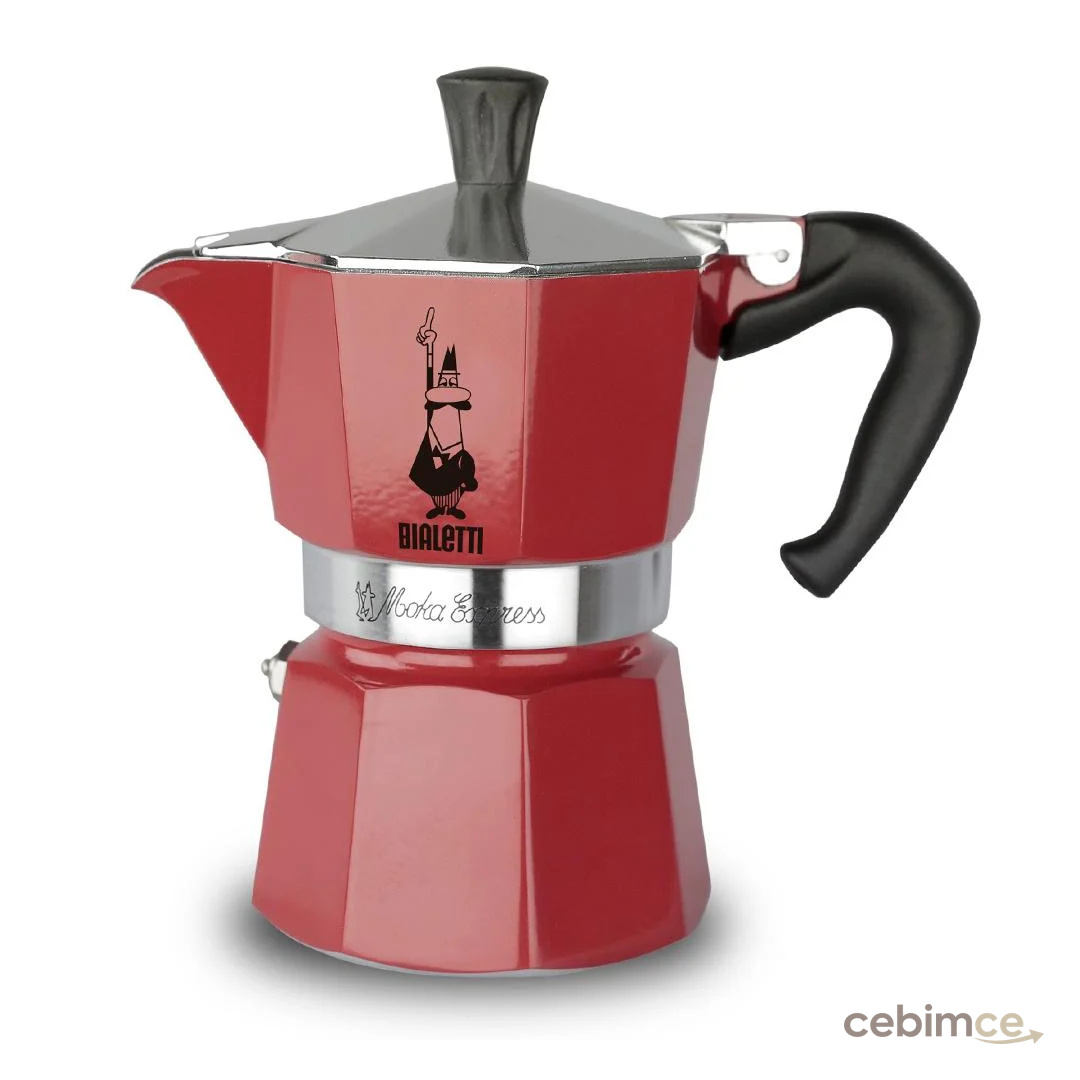 Bialetti Moka Pot Express 0004942 Solo Kırmızı Espresso Makinesi
