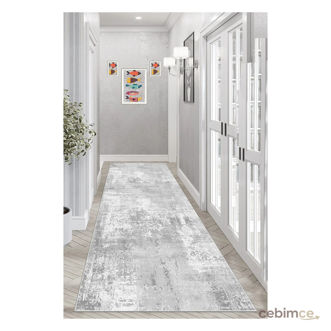Halise Home Kaymaz Taban Dijital Baskı Yıkanabilir Yolluk Mutfak Halısı