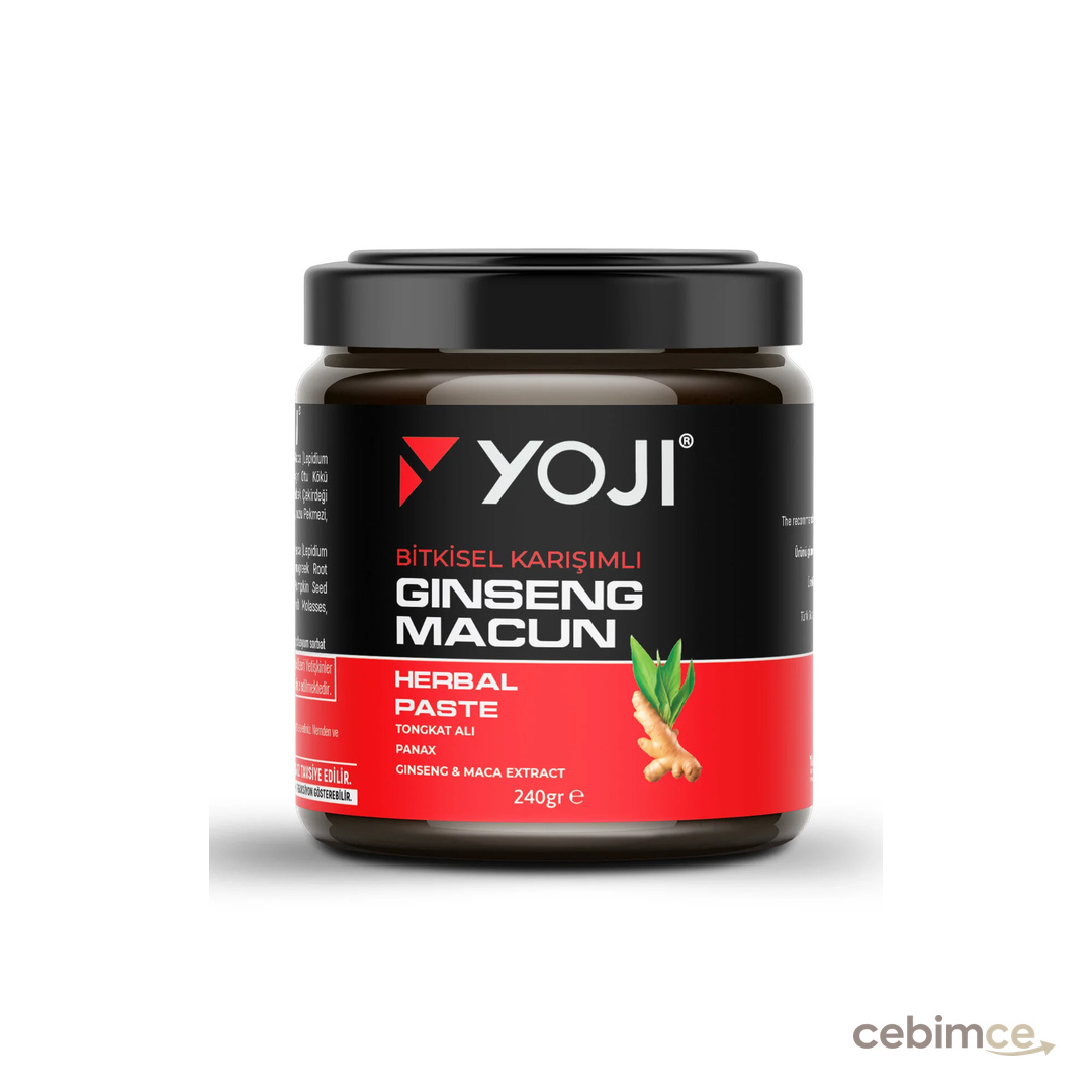 YOJİ Tongat Alı, Panax, Kore Ginseng, Maca Extract Bitkisel Karışımlı Macun 240 gr