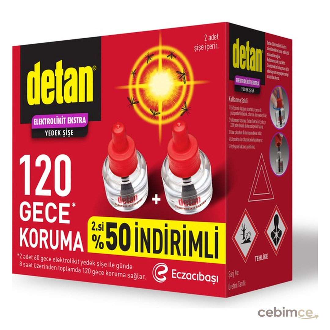 Detan 120 Gece Elektrolikit 2.si %50 Yedek