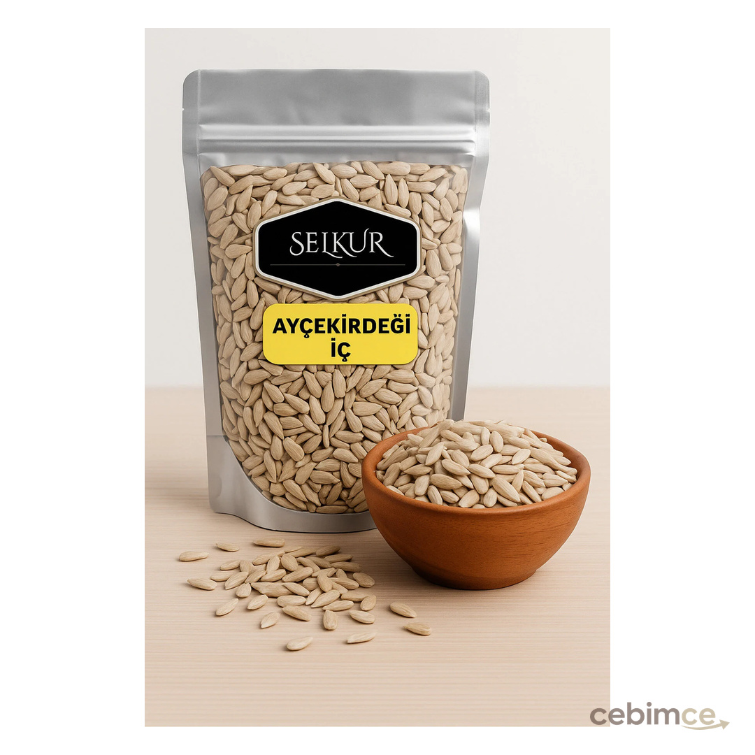 SELKUR Ayçekirdeği Içi 1kg Çiğ Ve Tuzsuz