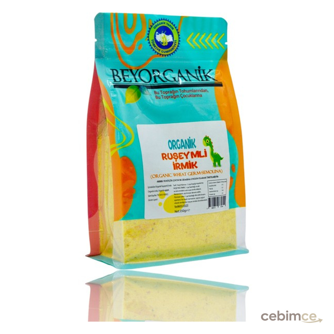 Beyorganik Organik Ruşeymli Irmik 350gr (PESTİSİT VE AFLATOKSİN ANALİZLİ)