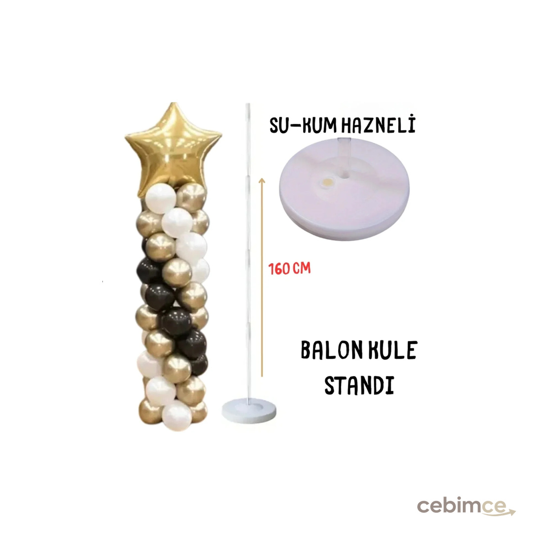Balon marketi Balon KuleSİ Standı –- Kum & Su Hazneli Dayanıklı Model