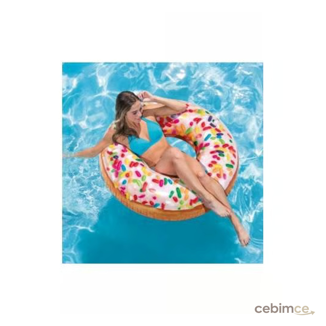 Intex Donut Simit 114 cm Şişme Deniz Yatağı 56263