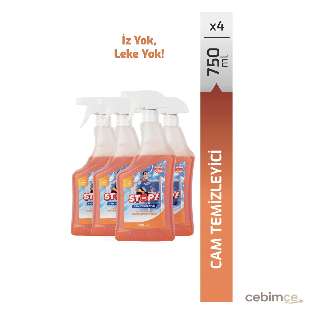 STOP Forte 4'lü Cam Temizleyici Sprey 750 ml